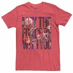 Licensed Character Men's Star Wars The Force Graphic Tee Red Heather -Licensed Character Shop unnamed file 31025