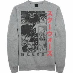 Licensed Character Men's Star Wars Manga Comic Panels Sweatshirt Kelly -Licensed Character Shop unnamed file 31061