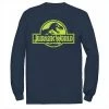 Licensed Character Men's Jurassic World Neon Green Classic Logo Tee Navy -Licensed Character Shop unnamed file 31099