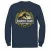 Licensed Character Men's Jurassic Park Staff Icon T-Rex Skeleton Long Sleeve Tee Navy -Licensed Character Shop unnamed file 31105