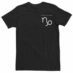 Licensed Character Men's Fifth Sun Capricorn Glyph Tee Charcoal -Licensed Character Shop unnamed file 31110