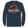 Licensed Character Men's Jurassic Park Red & Yellow Outline Logo Long Sleeve Graphic Tee Black -Licensed Character Shop unnamed file 31120