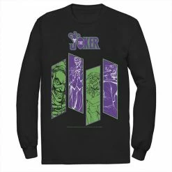 Licensed Character Men's DC Comics The Joker Portrait Panels Long Sleeve Graphic Tee Navy -Licensed Character Shop unnamed file 31130