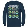 Licensed Character Men's Jurassic World Two Dino Heads Chart Tee Navy -Licensed Character Shop unnamed file 31132