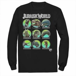 Licensed Character Men's Jurassic World Two Dino Heads Chart Tee Navy -Licensed Character Shop unnamed file 31133