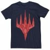 Licensed Character Men's Magic: The Gathering Red Crystal Tee Navy -Licensed Character Shop unnamed file 31172