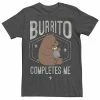 Licensed Character Men's Cartoon Network We Bare Bears Burrito Completes Me Portrait Graphic Tee Black -Licensed Character Shop unnamed file 31178
