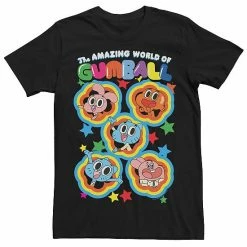 Licensed Character Men's Cartoon Network Gumball Group Shot Tee Navy Heather -Licensed Character Shop unnamed file 31197