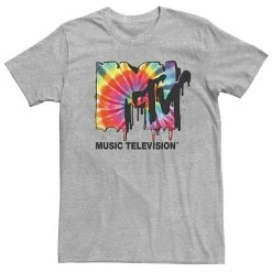 Licensed Character Men's MTV Tie Dye Drip Logo Tee Athletic Heather -Licensed Character Shop unnamed file 31204