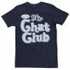 Licensed Character Men's Gilmore Girls Le Chat Club Logo Tee Navy Heather -Licensed Character Shop unnamed file 31245