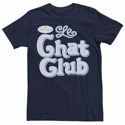 Licensed Character Men's Gilmore Girls Le Chat Club Logo Tee Navy Heather -Licensed Character Shop unnamed file 31246