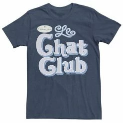 Licensed Character Men's Gilmore Girls Le Chat Club Logo Tee Navy Heather -Licensed Character Shop unnamed file 31247