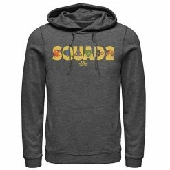 Licensed Character Men's The Suicide Squad Symbols Logo Hoodie Charcoal Heather -Licensed Character Shop unnamed file 31271