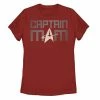 Licensed Character Juniors' Star Trek: The Next Generation Mothers Day Captain Mom Tee Red -Licensed Character Shop unnamed file 31275