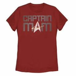 Licensed Character Juniors' Star Trek: The Next Generation Mothers Day Captain Mom Tee Red