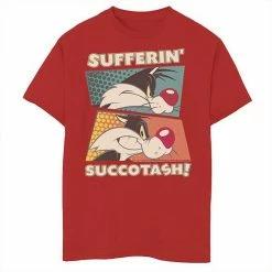 Licensed Character Boys 8-20 Looney Tunes Sylvester Sufferin' Succotash Graphic Tee Royal -Licensed Character Shop unnamed file 31281