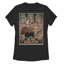 Licensed Character Juniors' Marvel Loki Judge Renslayer Poster Tee Navy -Licensed Character Shop unnamed file 31298
