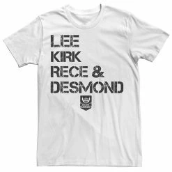 Licensed Character Men's ESPN College GameDay Lee Kirk Rece & Desmond White Text Tee -Licensed Character Shop unnamed file 31306