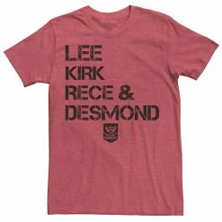 Licensed Character Men's ESPN College GameDay Lee Kirk Rece & Desmond White Text Tee -Licensed Character Shop unnamed file 31307