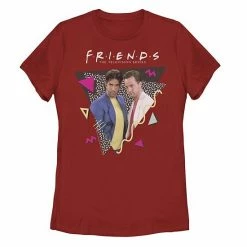 Licensed Character Juniors' Friends Chandler And Ross Retro Portrait Tee Red -Licensed Character Shop unnamed file 31328