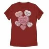 Licensed Character Juniors' Star Wars Valentines Candy Heart Quotes Tee Red -Licensed Character Shop unnamed file 31344