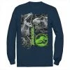 Licensed Character Men's Jurassic World Two Raptor T-Rex Camo Scratch Tee Black -Licensed Character Shop unnamed file 31359