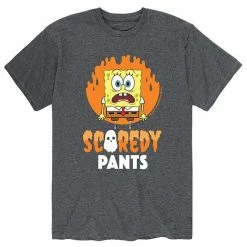Licensed Character Men's SpongeBob SquarePants Scaredy Pants Tee