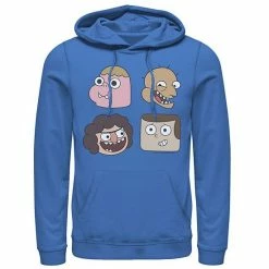 Licensed Character Men's Cartoon Network Clarence And Friends Big Portraits Hoodie Red -Licensed Character Shop unnamed file 31390