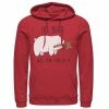 Licensed Character Men's Cartoon Network Bare Bears Ice Bear Take Care Of It Axe Hoodie Red -Licensed Character Shop unnamed file 31391