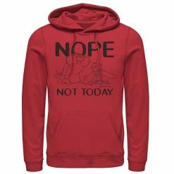 Licensed Character Men's Nickelodeon Ren And Stimpy Nope Not Today Sketch Hoodie Red -Licensed Character Shop unnamed file 31395