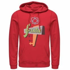 Licensed Character Men's Nickelodeon Danny Phantom Fenton Science Logo Hoodie Red -Licensed Character Shop unnamed file 31399