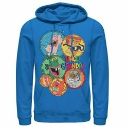 Licensed Character Men's Cartoon Network Uncle Grandpa Character Circle Portraits Hoodie Red -Licensed Character Shop unnamed file 31411