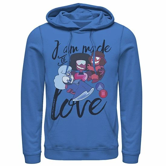 Licensed Character Men's Cartoon Network Steven Universe I Am Made Of Love Hoodie Royal 4 Licensed Character Men's Cartoon Network Steven Universe I Am Made Of Love Hoodie Royal - Image 2