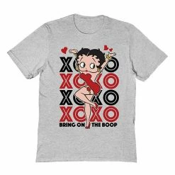 Licensed Character Men's Betty Boop T-Shirt Sport Grey