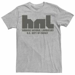 Licensed Character Men's Stranger Things HNL Hawkins National Laboratory Logo Tee Athletic Heather