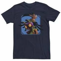 Licensed Character Men's Legend Of Zelda Skull Kid Peers Down Blue Tee Navy -Licensed Character Shop unnamed file 31453