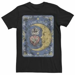 Licensed Character Men's Trendy Tarot Card Tee Black
