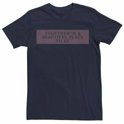 Licensed Character Men's Together Is A Beautiful Place To Be Tee Black