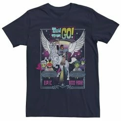 Alternative view of Licensed Character Men's Teen Titans Go Rock Poster Tee Black