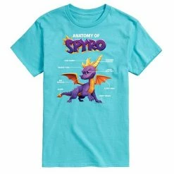Licensed Character Men's Spyro Anatomy Tee Grey -Licensed Character Shop unnamed file 31562