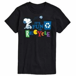 Licensed Character Men's Peanuts Its Fun To Recycle Tee Silver -Licensed Character Shop unnamed file 31565