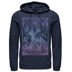 Licensed Character Men's Disney Sleeping Beauty Maleficent Tarot Poster Hoodie Navy -Licensed Character Shop unnamed file 31568