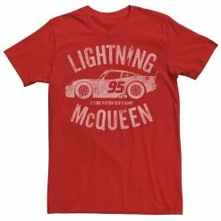 Licensed Character Men's Disney / Pixar Cars Lightning McQueen Vintage Tee Black