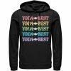 Licensed Character Men's Star Wars Pride Yoda Best Rainbow Text Stack Hoodie Black -Licensed Character Shop unnamed file 31573