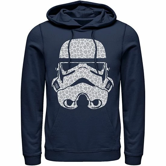 Licensed Character Men's Star Wars Stormtrooper Helmet Cheetah Fill Hoodie Navy 5 Licensed Character Men's Star Wars Stormtrooper Helmet Cheetah Fill Hoodie Navy - Image 3