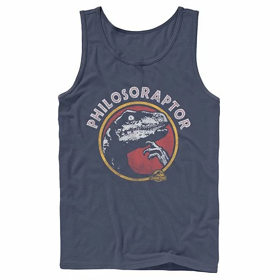 Licensed Character Men's Jurassic Park Philosoraptor Pose Humor Tank Black 4 Licensed Character Men's Jurassic Park Philosoraptor Pose Humor Tank Black - Image 2