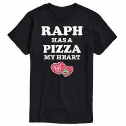 Licensed Character Men's TMNT Pizza My Heart Raph Tee Green