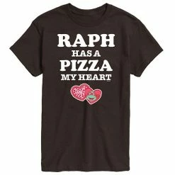 Licensed Character Men's TMNT Pizza My Heart Raph Tee Green -Licensed Character Shop unnamed file 31610