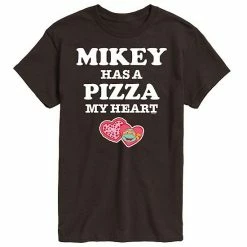 Licensed Character Men's TMNT Pizza My Heart Mikey Tee Black -Licensed Character Shop unnamed file 31618