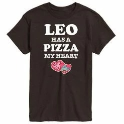 Licensed Character Men's TMNT Pizza My Heart Leo Tee Dark Blue -Licensed Character Shop unnamed file 31625